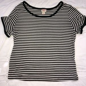 Mossimo Women’s Striped Boat Neck Tee